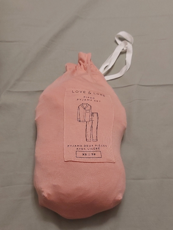 Love & Lore Other - Love & Lore Blush Pink Piped Pajama Set - Women's XS